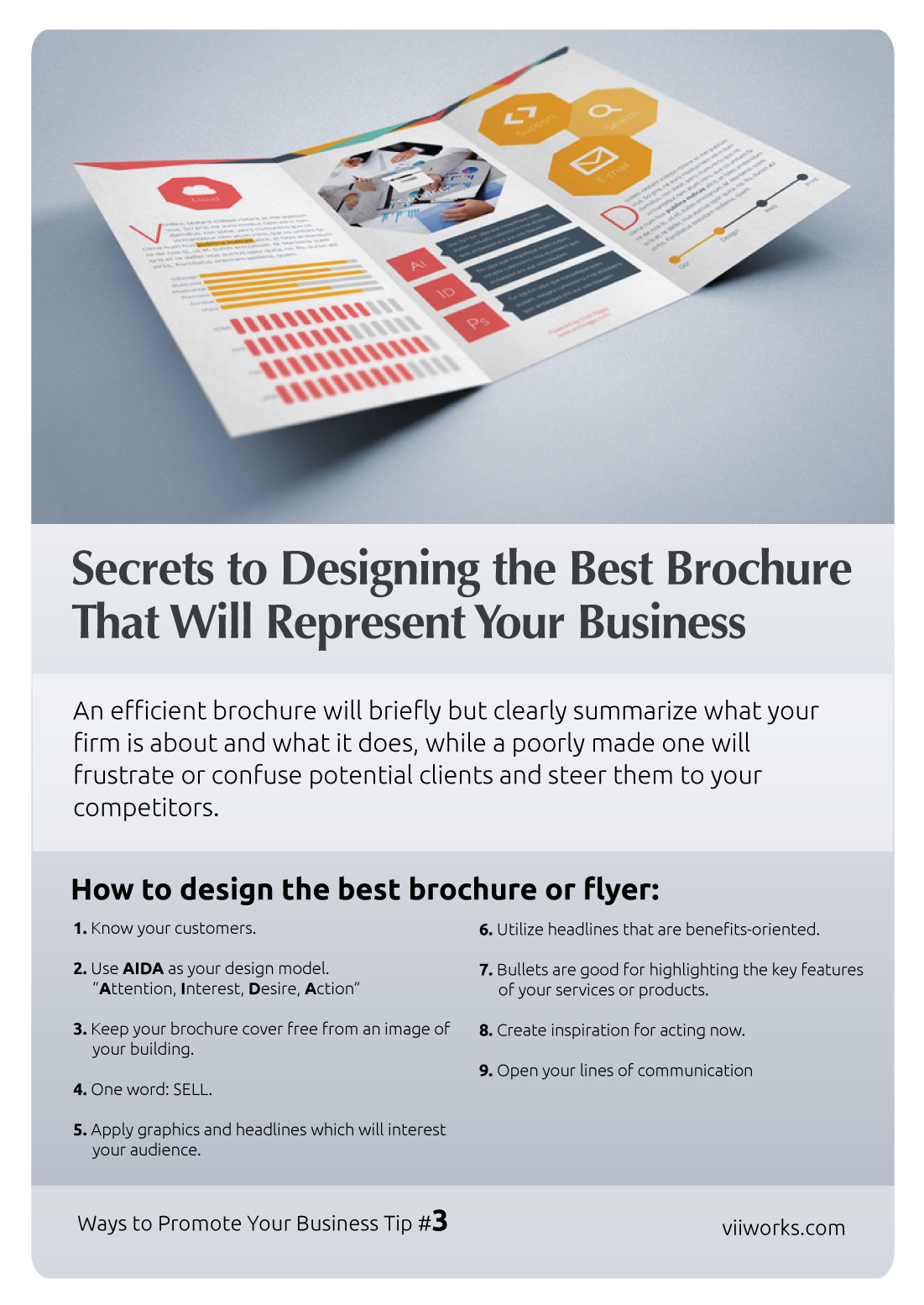 Card - Secrets to Designing the Best Brochure That Will Represent Your Business